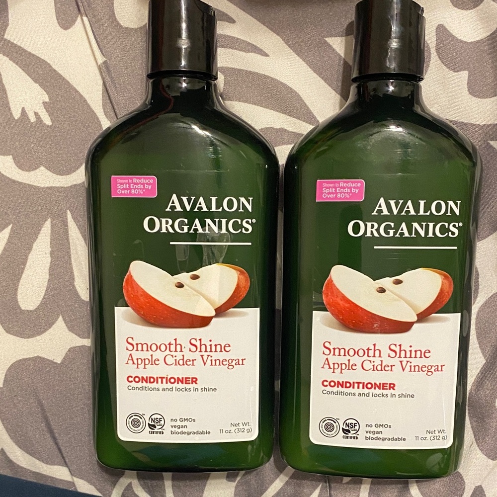 2 bottles of Avalon Organics Green and Black Hair Conditioner